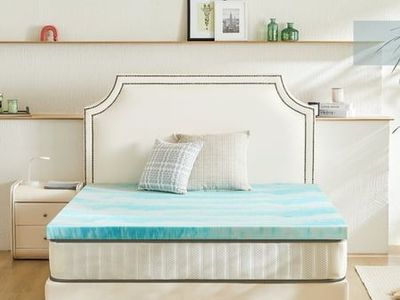 New Memory Foam Mattress Topper, 3 Inch Gel Infused Memory Foam, Cooling and Pressure Relieving