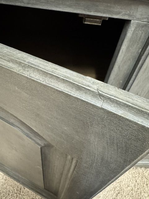 Rustic Grey Entertainment Center