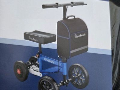 New Knee Scooter / Walker with Rear Shock and Disc Brakes. BlessReach model WB-2208-T