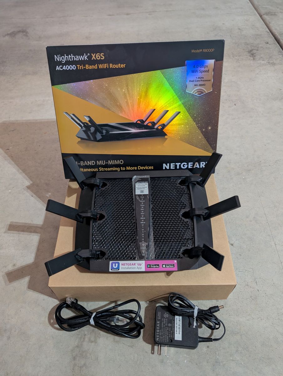 Netgear Nighthawk X6S AC4000 Tri-band Mu-Mimo WiFi Router R8000P-100NAS