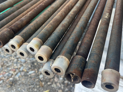 85% OFF! Steel Pipe - 1/2" NOMINAL Threaded Gas/Fluid - 10' Long - SCH40 - Approx. 3/4" O.D.