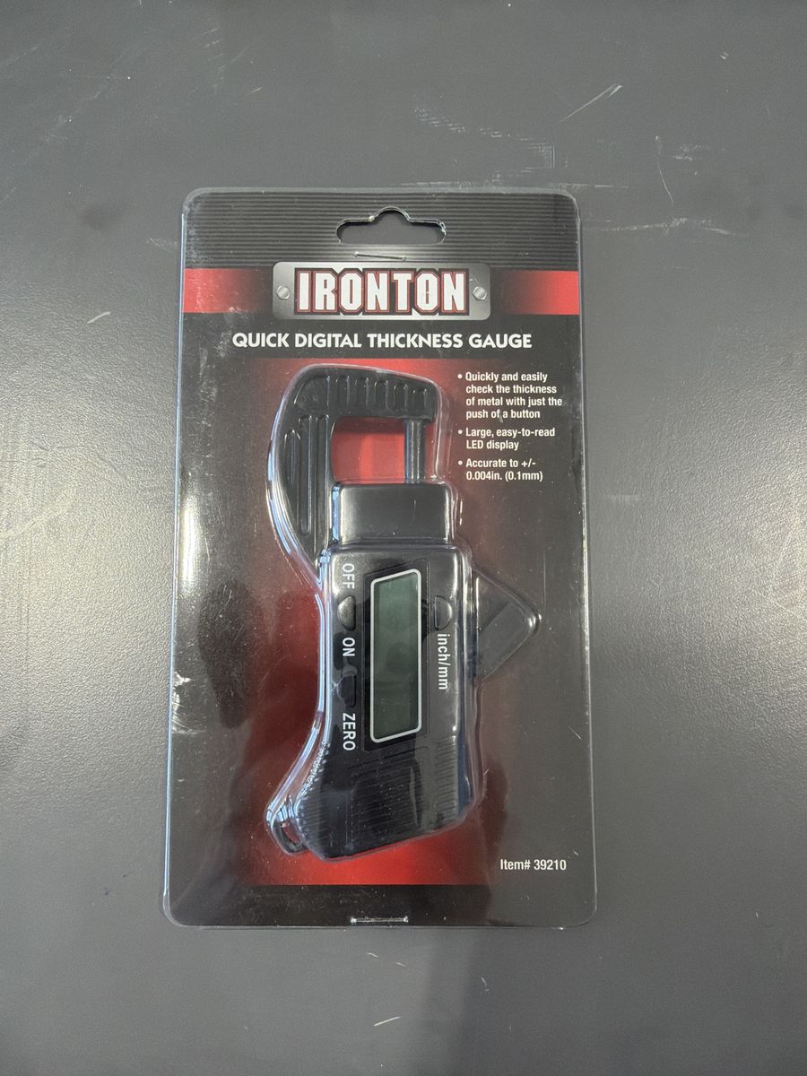 Brand New Ironton Quick Digital Thickness Gauge - Unopened