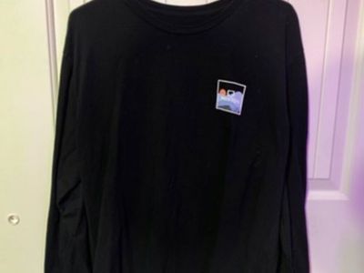Brixton Black Long Sleeve Graphic T-Shirt XL Mountain Logo