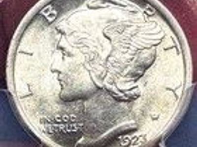 100+ Year-Old Mercury Dime - PCGS MS-63 FB Full Bands!