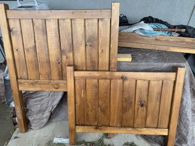 Twin bed frame wood