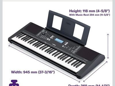 Yamaha PSRE373 61 inch keyboard new in box