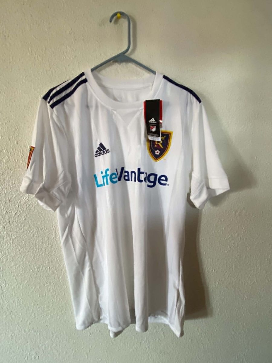 Adidas Real Salt Lake White Away Jersey – Men's Large – New w/ Tags