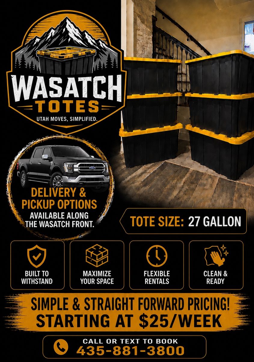 Moving tote rental