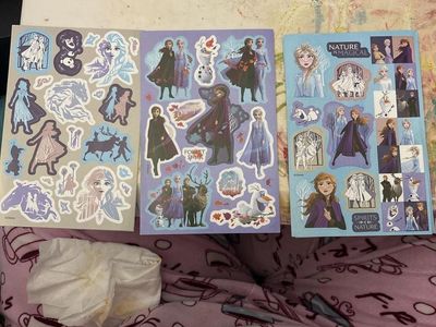 Disney Frozen 2 Sticker Sheets - Elsa, Anna, Kristoff, Olaf & Sven - New/Unused Set of 11