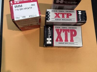 Hornady HP/XTP 9 mm., 400 ct.