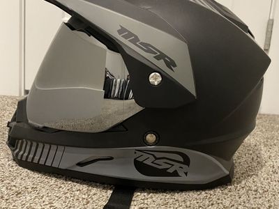 MSR dual sport helmet