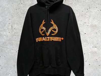 Realtree Hoodie with Orange Camo Size XXL