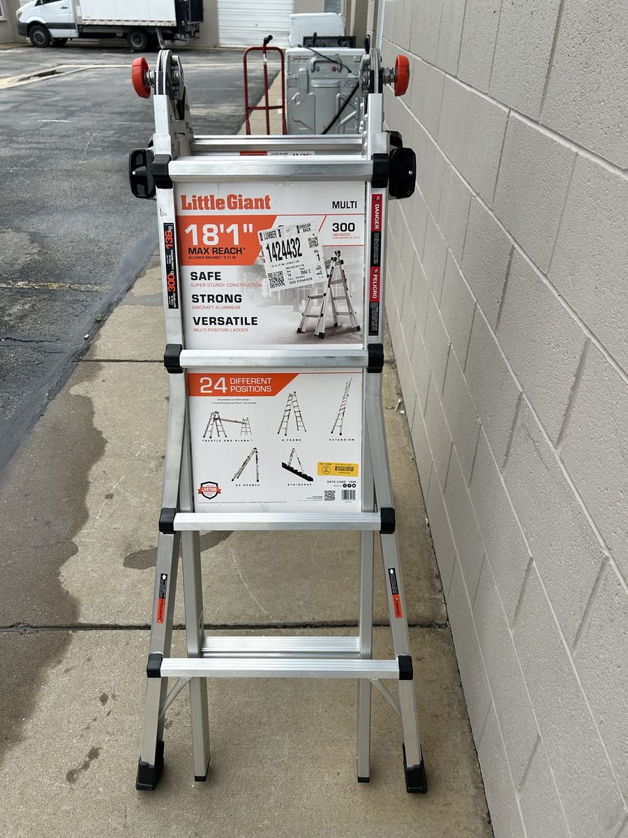 Brand new little giant multi 18ft ladder 