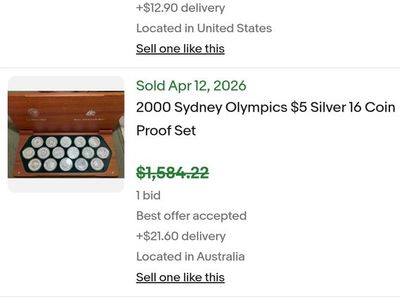 2000 Sydney Olympic Silver coin collection