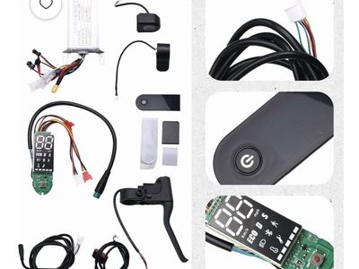 Electric Scooter Controller Display Accelerator Brake Kit - Speedometer & Taillight Control (Generic)