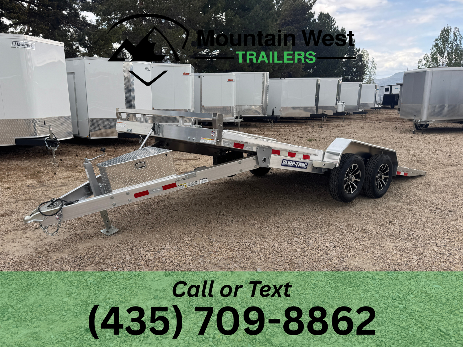 2026 Sure-Trac 7X18-7K Aluminum Power Tilt Trailer