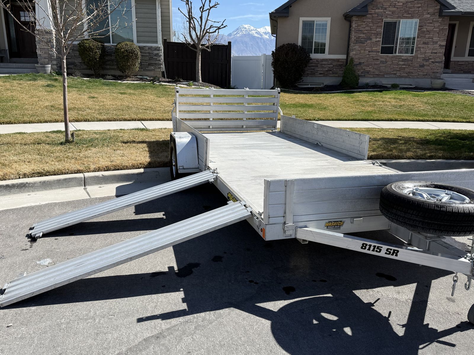 Loaded Aluminum Utility/Toy Hauler Trailer