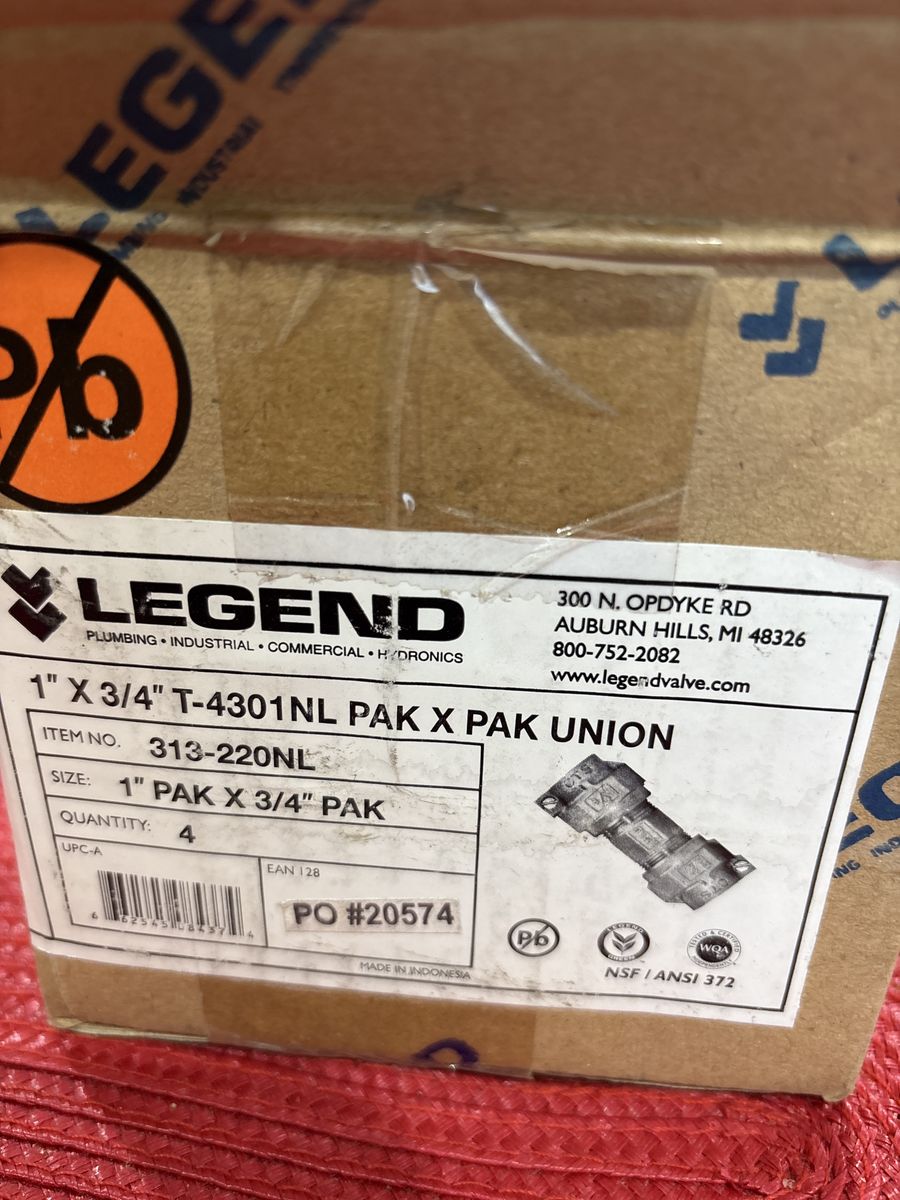 Legend brass unions