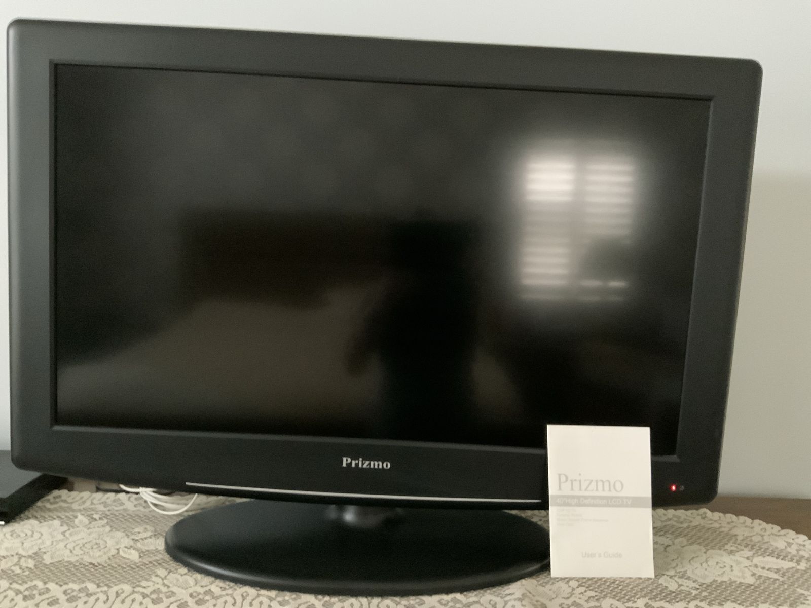 Prizmo High Definition LCD TV, Compact Black Television with User Guide