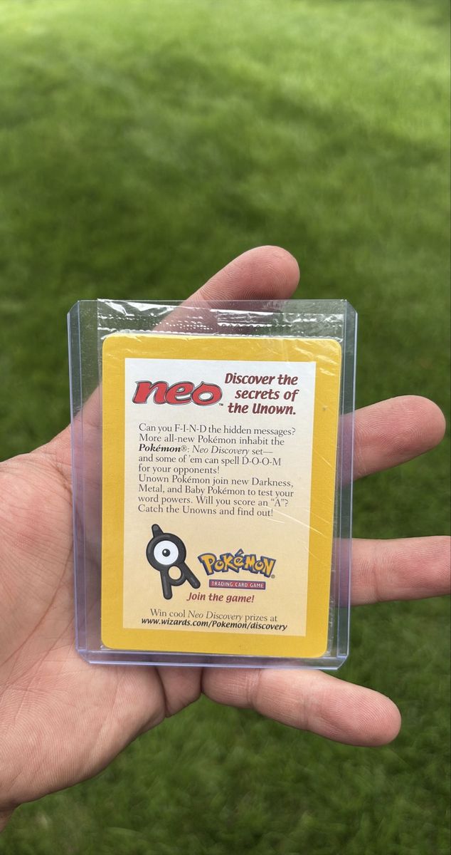 Vintage Neo Discovery Pokémon Trading Card Game Unown A Promo Card - Discover the Secrets of the Unown
