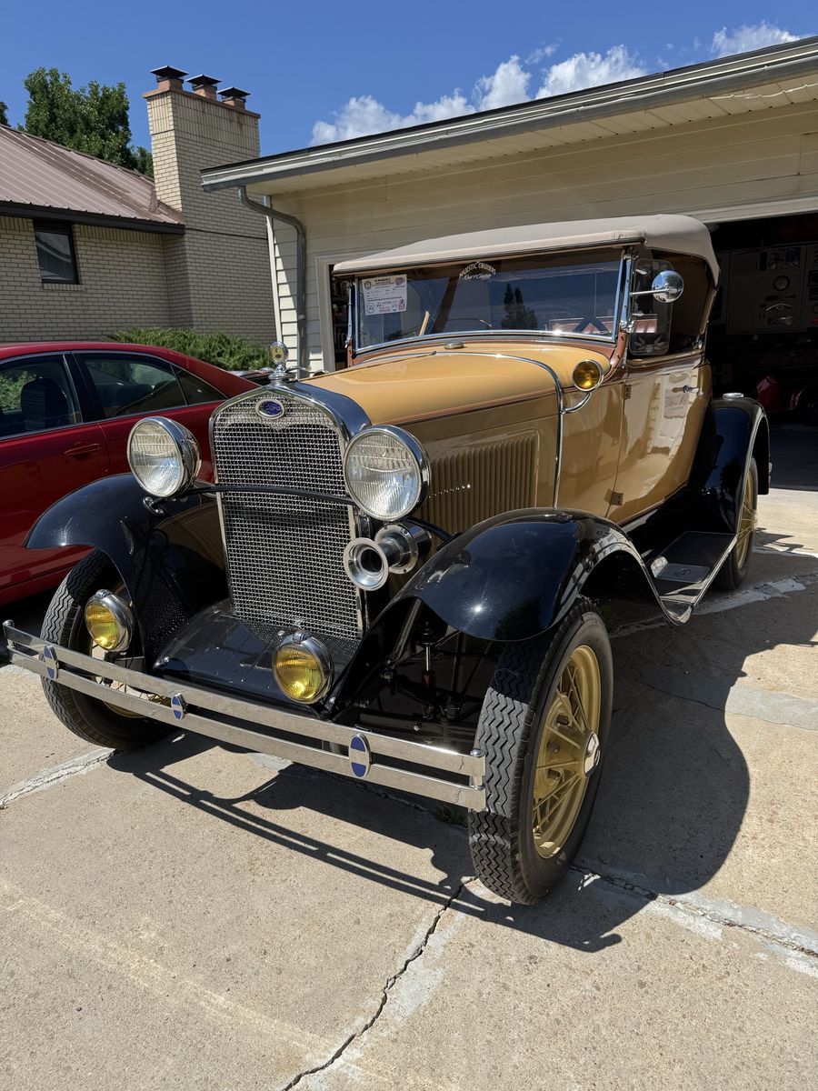 1930 Vintage Model A Ford Roadster Convertible with Rumble Seat