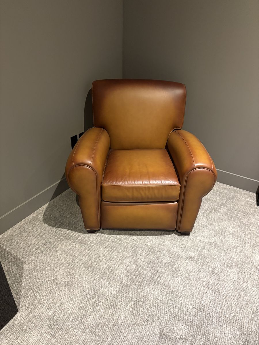 Pottery barn leather chair