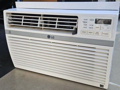 LG Window Air Conditioner with Wi-Fi Connectivity and Digital Display - White