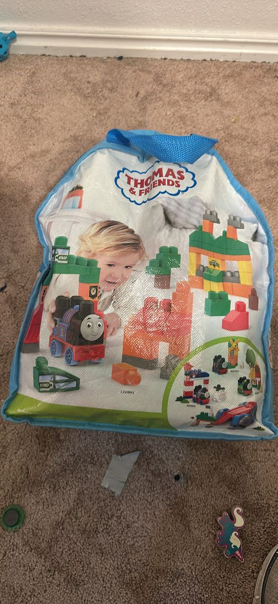 Thomas & Friends Mega Bloks Building Set in Carry Bag - Preschool Construction Toy
