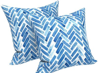 New 2 Pack Outdoor Pillow Covers ONLY 18x18 Inch