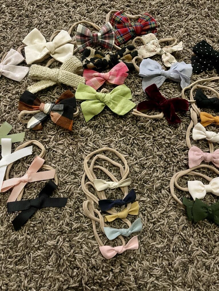Baby Hair Bows, 0-2yrs old Hair Bows
