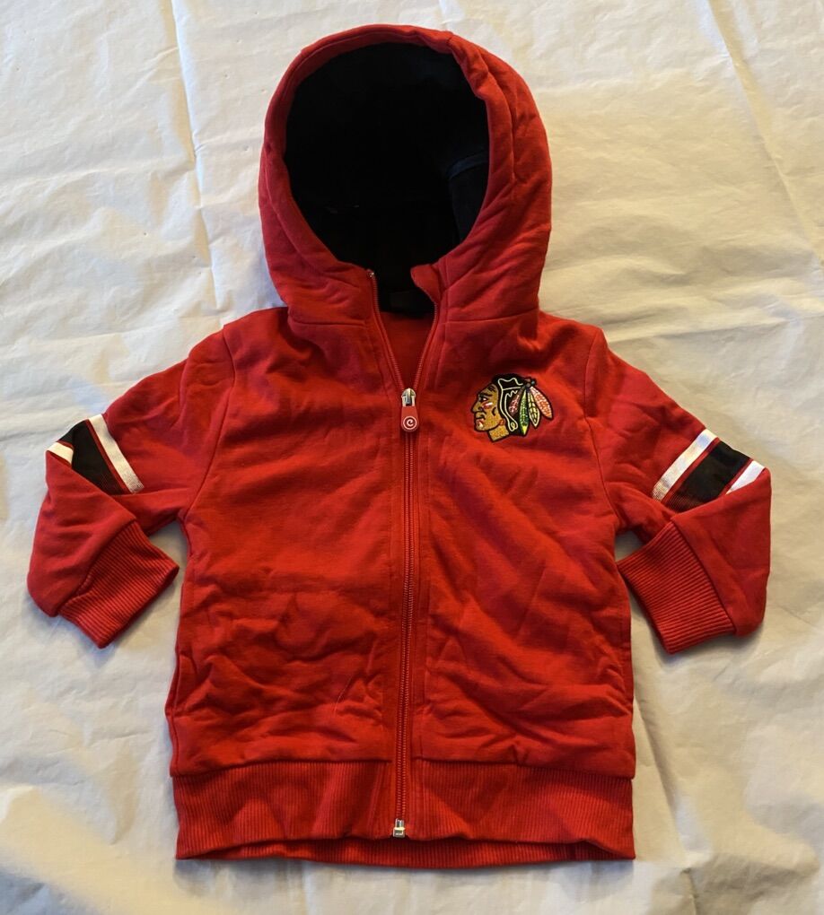 2T Chicago Blackhawks Full-Zip Hoodie & Plushie