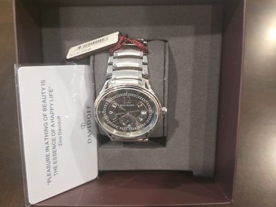 Davidoff Men's Automatic Stainless Steel Wristwatch with Original Box