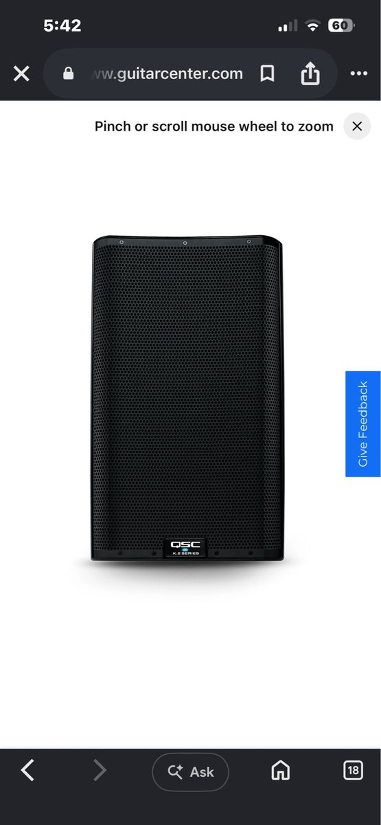 QSC K12.2 12" Powered Speaker - High-Performance Loudspeaker