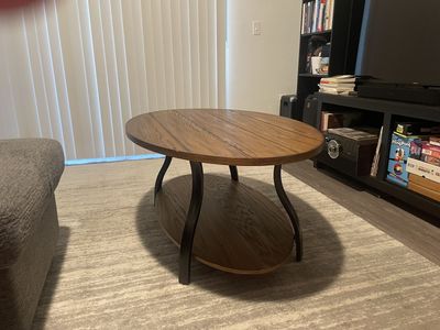 Modern Round Wood Coffee Table