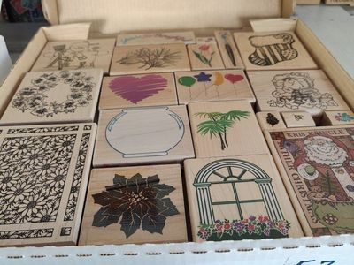 Box #57 of 65, New, old stock rubber stamps, designed mainly for people that like to make their own greeting cards.