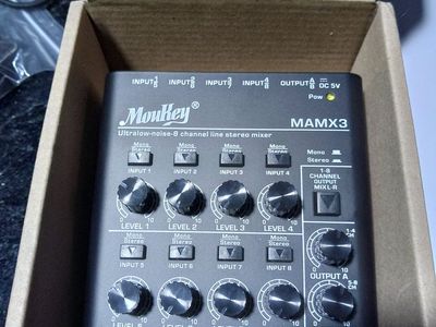 Moukey 8 Channel Stereo Line Mixer
