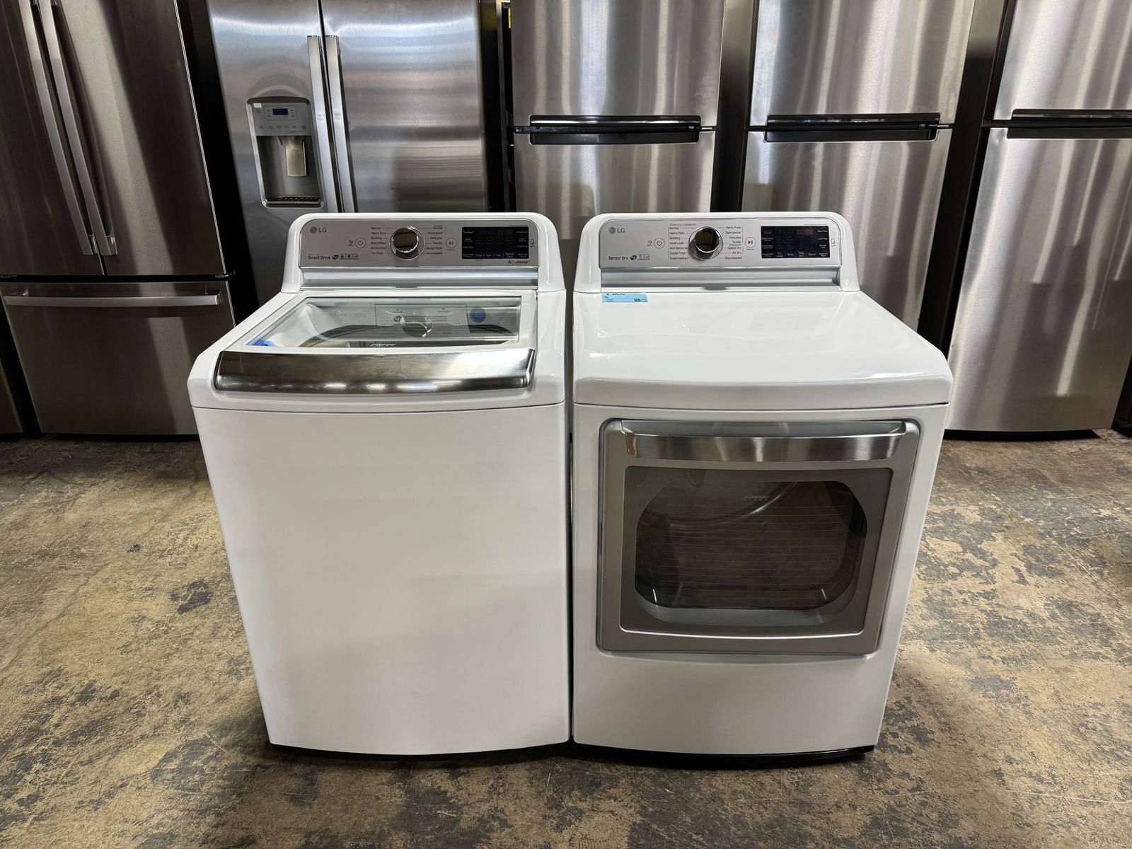 LG WASHER AND DRYER SET WITH WARRANTY