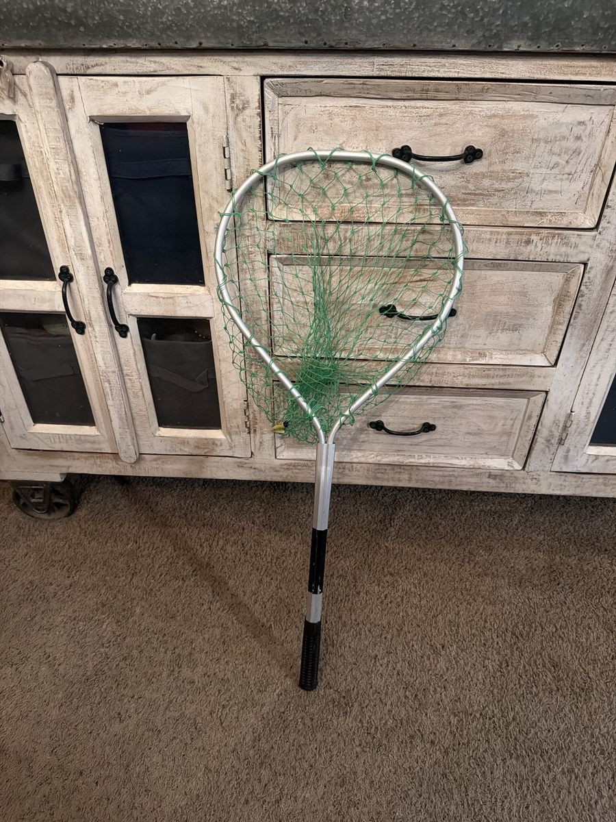 Romar Aluminum Fishing Net with Green Mesh