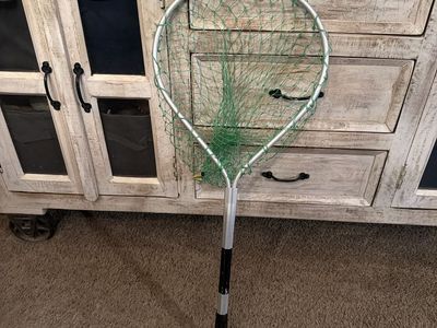 Romar Aluminum Fishing Net with Green Mesh