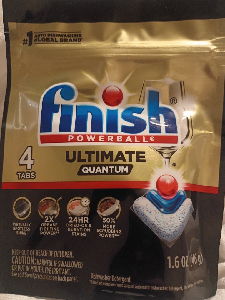 80 Finish Powerball ultimate quantum dishwasher tabs