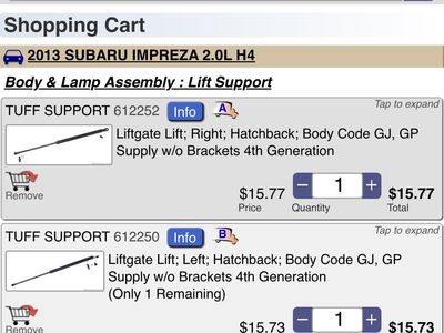 liftgate lift 612252 612250