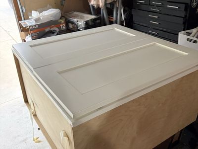 Wood Cabinet uppers w/ White Shaker Doors - Ready for Customization