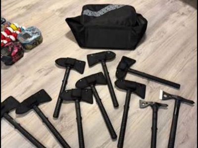 SOG & AxePros 8-Piece Throwing Axe Set w/ Sheaths & Carry Bag
