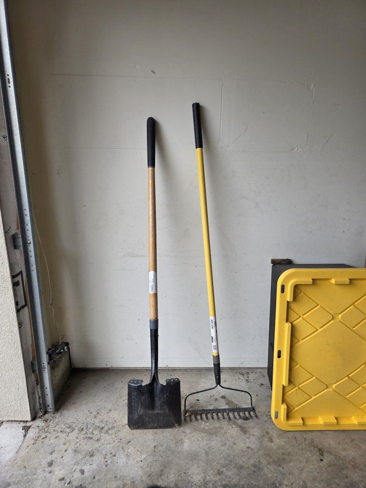 shovel and rake