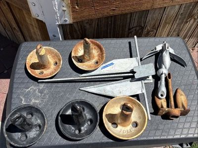 Assorted Boat Anchors/Danforth...