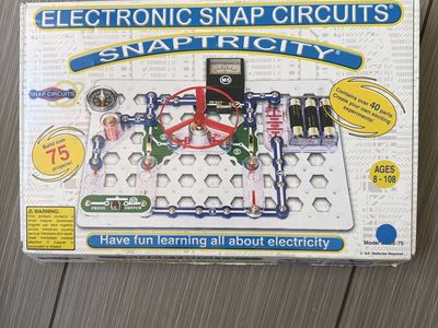 Snap Circuits SnapTricity SC-75 Electronic Educational Toy Kit Ages 8-108 - 75+ Projects