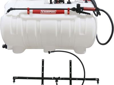 Chapin 98444 ATV 40G Water Tank Sprayer with 2-Nozzle Boom and 2.5 GPM Pump, for Agriculture/Farming
