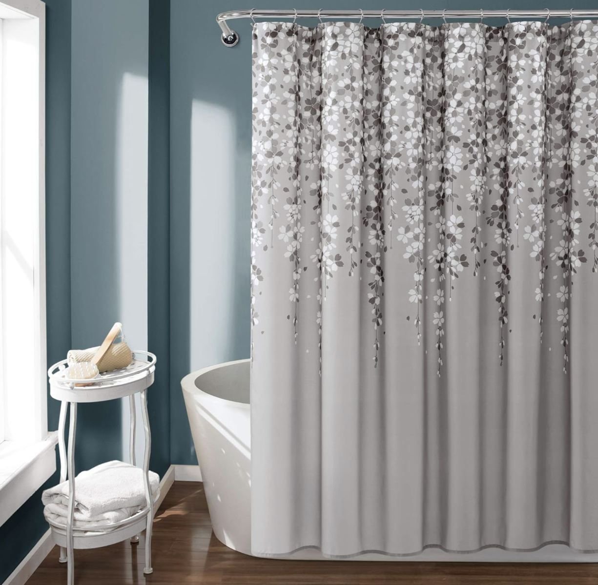 Lush Decor Weeping Flower Shower Curtain