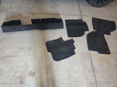 GMC stock floor mats and rear seat organizer