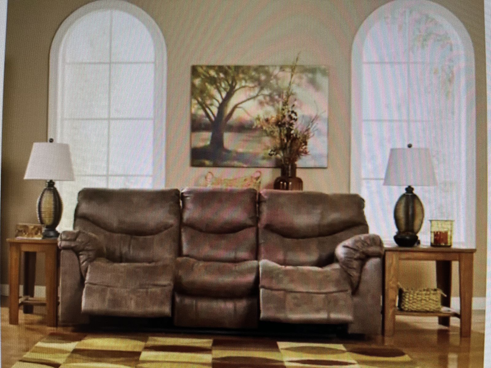 Ashley Furniture Alzena - Gunsmoke Reclining Sofa